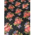 Rare Mackenzie Childs Authentic Black Flower Market Velvet Fabric - 2 yards    302844626216